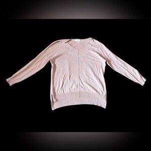 Olive & Oak Light Pink V-Neck Sweater